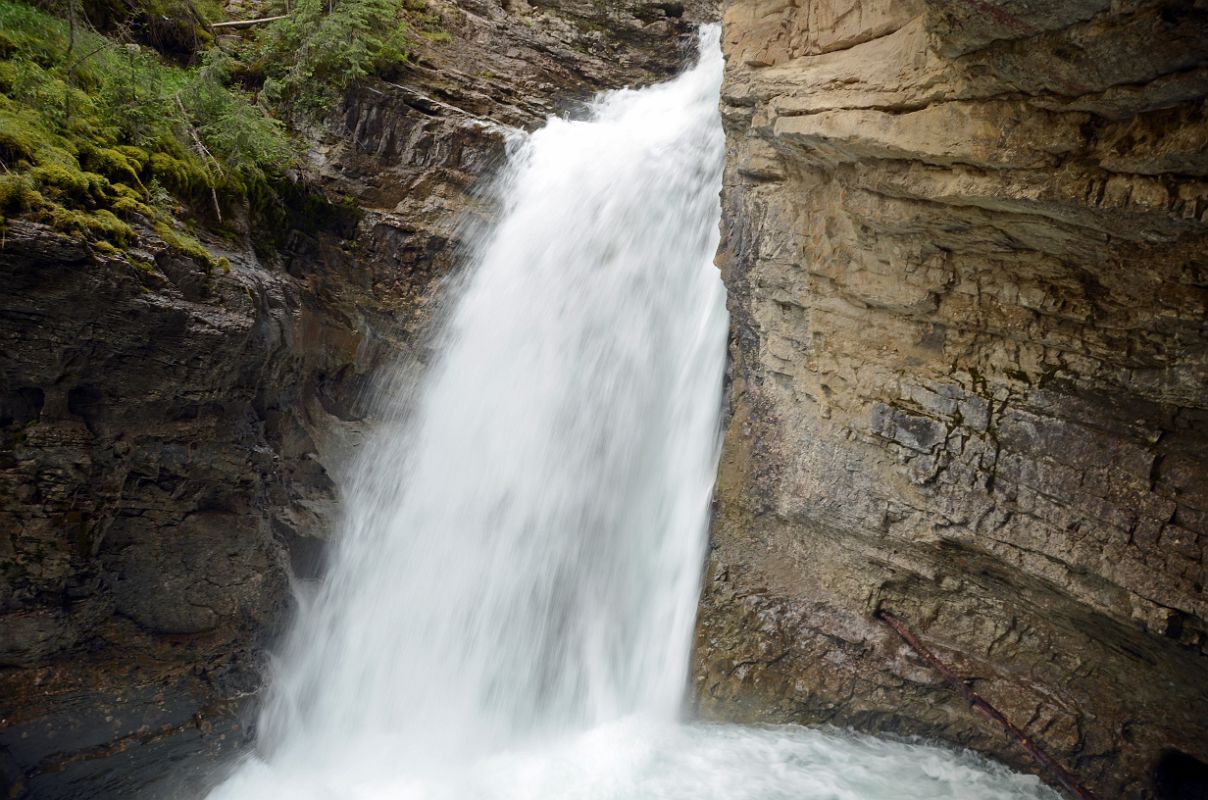 05 Lower Falls In Johnston Canyon In Summer